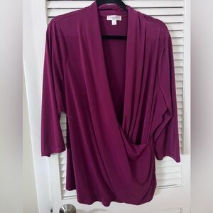 Dressbarn Magenta Blouse